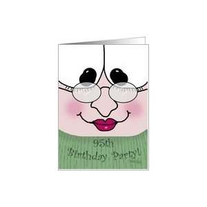  95th Birthday Party Invitation  Lady Card Toys & Games