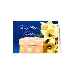  95th Birthday Present and Lilies Card Toys & Games