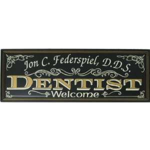  Dentists Personalized Welcome Sign Patio, Lawn & Garden