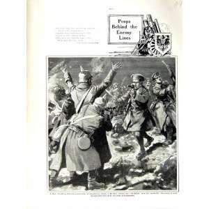  1915 16 WORLD WAR HUN GERMAN SOLDIERS BRITISH OFFICER 