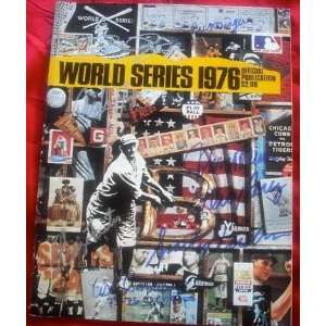  1976 World Series Program Signed / Autographed by Perez 