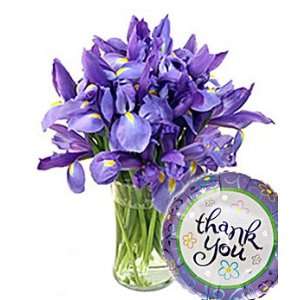 Stunning Blue Iris Thank You Grocery & Gourmet Food