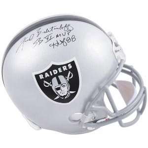 Fred Biletnikoff Signed Raiders Full Size Replica Helmet   SB XI MVP 