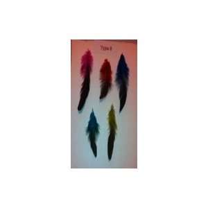    Feather Hair Extensions Type 6 , bundle of 3 feathers Beauty