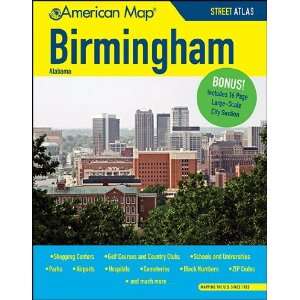   American Map 608740 Birmingham Alabama Street Atlas