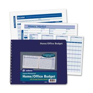 Home/Office Budget Record, 30 Pages, 10 1/2 x 7 1/2