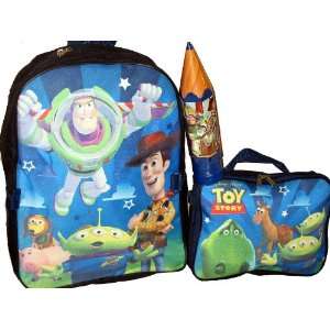 Toy Story Buzz Woody Backpack Lunchbox Lunch Bag and pencil case 3 