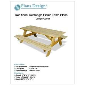   Picnic /Garden Table Woodworking Plans, #ODF01
