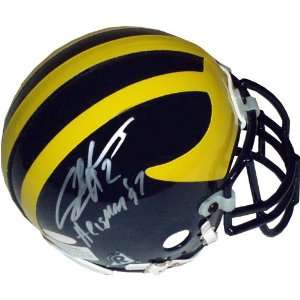  Charles Woodsen Signed Michigan Mini Helmet Sports 