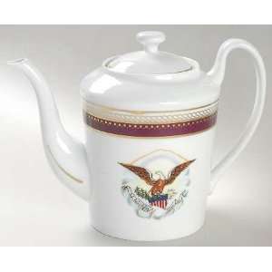  Woodmere Abraham Lincoln Tea Pot & Lid, Fine China 