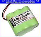 NiMH 4/5A 6V 2200mAH for ES 7008/Power toys/Emerency Light