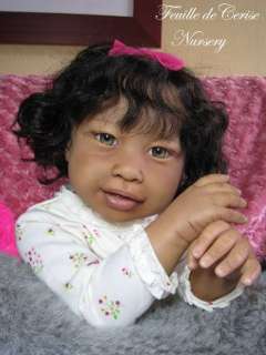 FEUILLE DE CERISE NURSERY   Reborn baby girl toddler doll Kimi Jannie 