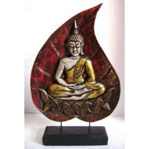  Buddha Sitting Bodhi Leaf Panel_Red(right) 19 Everything 