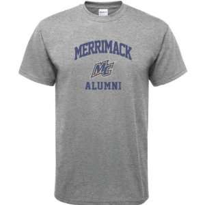  Merrimack Warriors Sport Grey Varsity Washed Alumni Arch T 