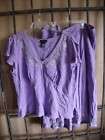 Lane Bryant dress set skirt/top bead purple 18/20 NWT