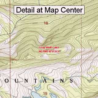   Map   Gray Wolf Lake, Montana (Folded/Waterproof)