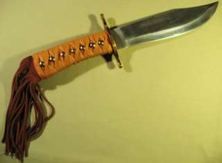 ROUGH RIDER RR850 13 BOWIE KNIFE LEATHER SHEATH FRINGE BOX  
