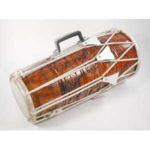   Casapercussion Rosewood Dholak with Tuning Ropes Musical Instruments