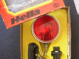 HELLA 118 FOGLIGHT RED FOG LAMP PORSCHE 356 911 BMW MB 190 SL VW OVAL 