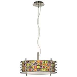  Marbles in the Park Giclee Glow Louvered Pendant Light 