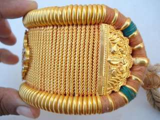 22k ANTIQUE TRIBAL OLD GOLD ARMLET BAJUBAND BRACELET  