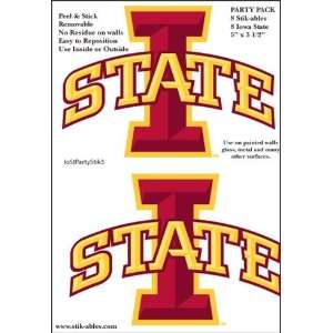    Iowa State New Logo Party Pack Stik ables