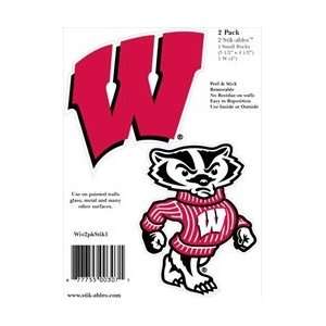  Wisconsin 2 Pack W and Bucky Stik ables