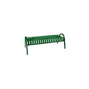 Witt Industries M5 BBC GN   60 in Outdoor Flat Bar Backless Bench w 