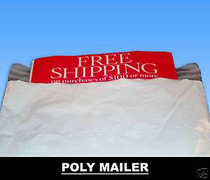 White Poly Mailers Envelope Bags   10x13   500/case  