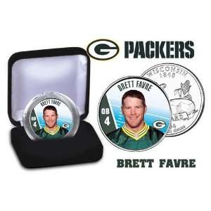  Brett Favre Green Bay Packers WI. NFL Us State Quarter 