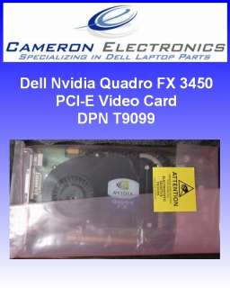 nVidia Quadro FX3450 PCI E 256MB Video Card Dell T9099  