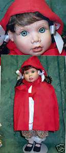 Red Riding Hood, vinyl doll by artist Gail Schumaker  