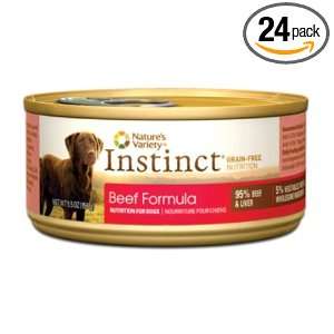Natures Variety Canned Dog Food, Instinct Canine Beef Diet (Pack of 