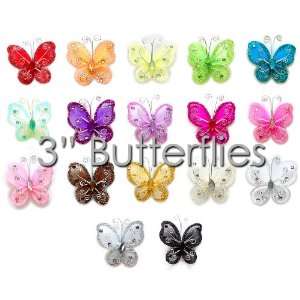   62cm) Nylon covered Wire Glitter Butterfly Arts, Crafts & Sewing