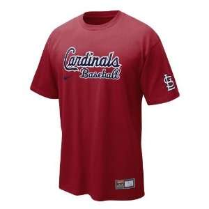 Academy Nike Adults St. Louis Cardinals Short Sleeve Practice T shirt