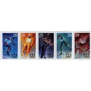  Winter Olympics Sheet of 4 x 29 cents US Postage Stamps 
