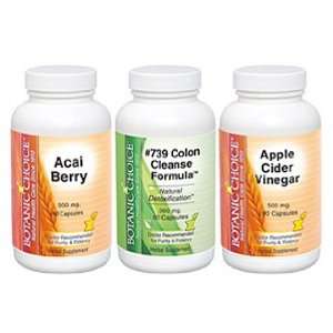   Choice Ultimate Acai Whole Body Detox, Colon Cleanse Weight Loss Combo