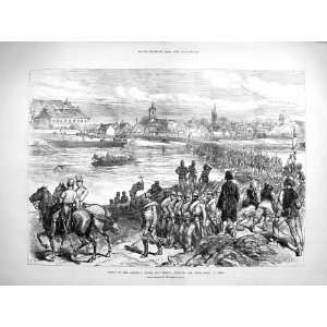   1878 Entry Austrian Troops Bosnia River Save Brod War