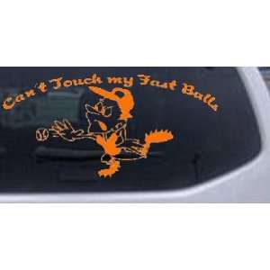 Funny Cant Touch My Fast Balls Baseball Pitcher Sports Car Window Wall 
