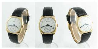 Mint 9k Gold Rolex Precision Cushion Gents Wrist Watch 1952  