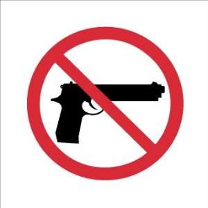  SIGNS 8 X 8 GRAPHIC ONLY NO FIREARMS