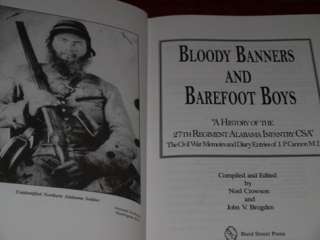 BLOODY BANNERS & BAREFOOT BOYS Civil War ALABAMA CSA  