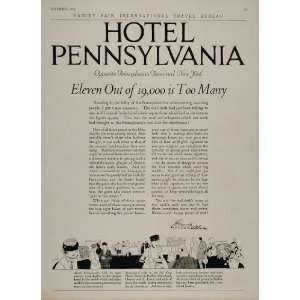  1920 Ad Hotel Pennsylvania New York City E. M. Statler 