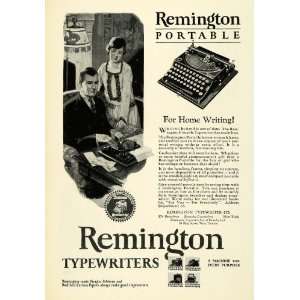  1926 Ad Antique Portable Remington Typewriters Office 