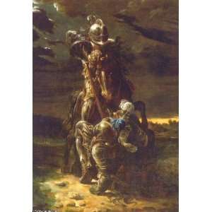   Maclise   24 x 34 inches   The Combat of Two Knights