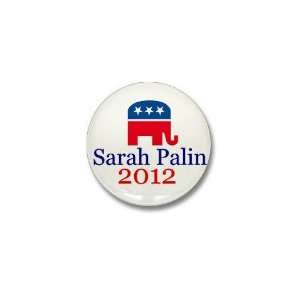  Palin 2012 Political Mini Button by  Patio, Lawn 