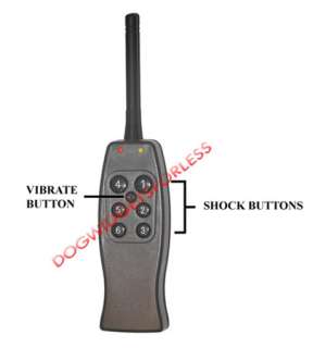 RECHARGEABLE REMOTE DOG TRAINING 6 LEVEL SHOCK COLLAR  