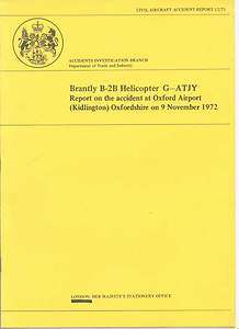 BRANTLY B 2B HELICOPTER G ATJY ACCIDENT REPORT OXFORD AIRPORT 