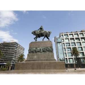 Statue of Artigas, Plaza Independencia, Montevideo, Uruguay, South 