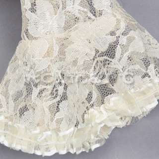 Bridal Dress Floral Lace Bolero Shrug Top Wrap Beige NW  